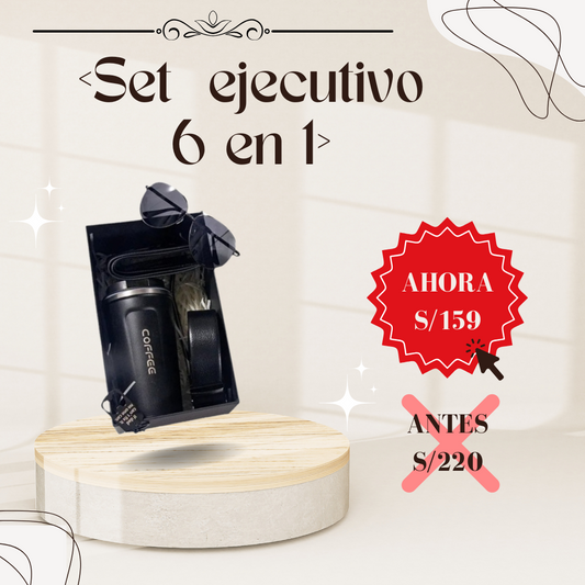 Set Ejecutivo 6 en 1 – Regalo Premium para Hombre